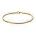 Stfery Armreifen, Kette Herren Armbänder Edelstahl Gold Geburtstagsgeschenk, 200x2mm