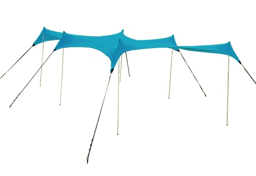 Image of Neso Party Tent, 8 Ft Height, 11X22 Ft, 23 Pounds, Canopy Event Tent for On and Off The Beach (Teal)