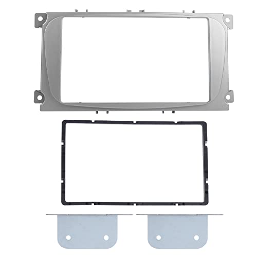 Terisass Double Din Car DVD Stereo Radio Player Fascia Frame GPS Player Mount 7in Navigation Modified Frame Fits for Focus