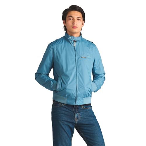 Members Only Men's Classic Iconic Racer, Slim Fit Jacket (Slate, XL) by Members Only - Used condition - US$96.80