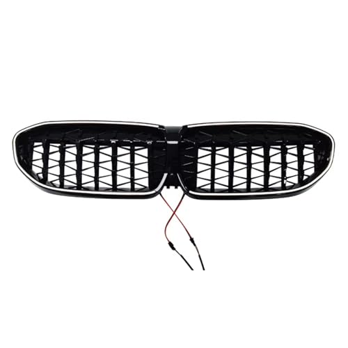 Capot de prise d'air style diamond améliorant le flux d'air avant pour grilles de phares BMW G20 G28