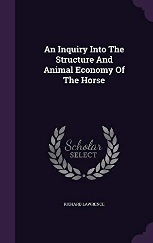 An Inquiry Into The Structure And Animal Econom... 1354556291 Book Cover