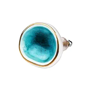 Indian-Shelf 6 Pack Multicolor Decorative Knobs Round Ceramic Drawer Knobs Cute Dresser Knobs Kitchen Door Handle Unique Cabinet Pulls