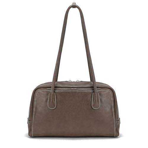 Sac à main de bowling en cuir végétalien chic pour le bureau et les sorties urbaines