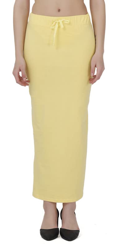 Image of Lycra Blend Cotton Saree Shapewear Petticoat for Women and Girls, Skirts Shapewear Dress for Saree