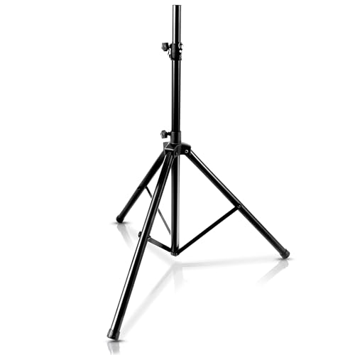 Pyle Lautsprecherständer, Speaker Stand – Boxenstativ Höhenverstellbar, Stabiler Boxen Ständer als Dreibein Stative, Tripod Stativ für Surround Lautsprecher, Bühnen Speaker...