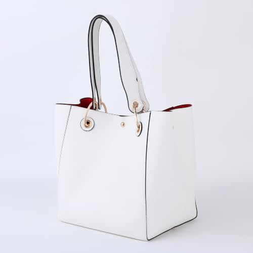 Image of sqlp Large Work Tote Bag for Women Handbags Big Bucket Purses | Women's Spacious Shoulder commuter Purse Ladies Travel Bucket crossbody bag