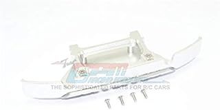 Aluminum Front Bumper + Skid Plate for Traxxas TRX-4 Mercedes-Benz G500 (82096-4) / TRX-6 Mercedes-Benz G63 (88096-4) - 1 Set Silver