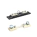 5pcs FL-2D DIN43703 1A 5A 10A 25A 30A 50A 100A 150A 60mV 100mV For Current Measure Brass Resistor DC Shunts WIth Base Shunt(10A With Base,100mV)