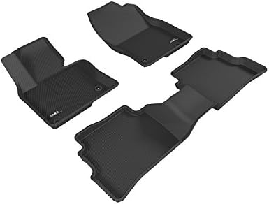 3D MAXpider Custom Fit KAGU Floor Mat (BLACK) Compatible with MAZDA CX-5 2017-2023 - Full Set