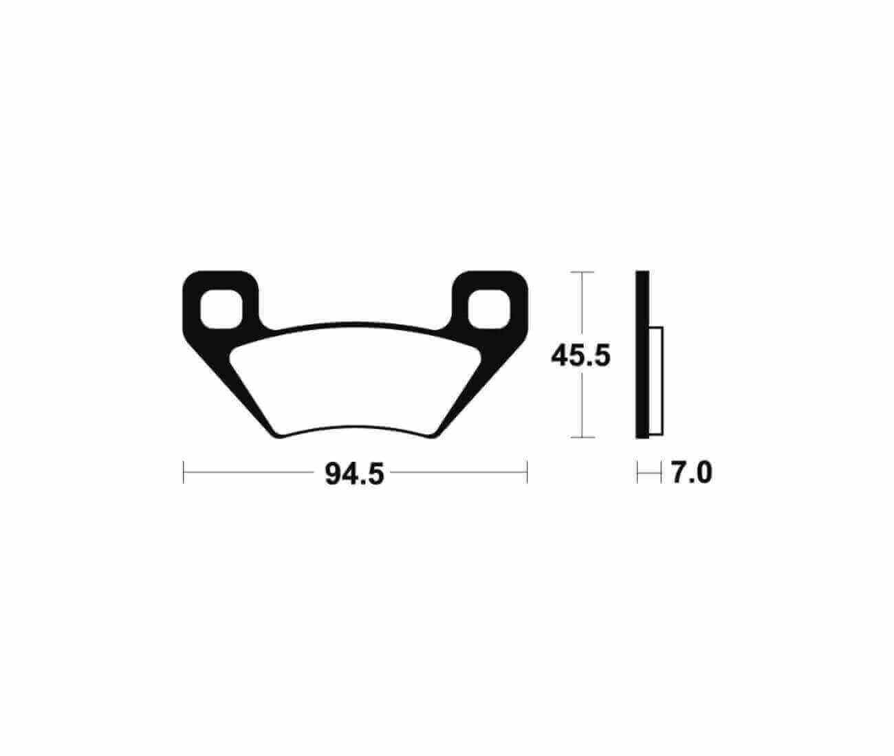 Compatible avec/Remplacement pour WILCAT/TRV/DIESEL / H1 / TBX -PLAQUETTES DE FREIN TECNIUM / MOA322