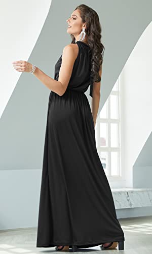 KOH KOH 2025 Sexy Sleeveless Summer Formal Flowy Casual Gown4