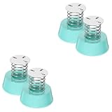 Yardwe 4 Piezas Base De Resorte con Cabezal Móvil Sacudiendo La Cabeza De La Muñeca De Primavera Base del Salpicadero Sacudir Las Bases De Resorte De La Muñeca El Plastico Sky-Blue