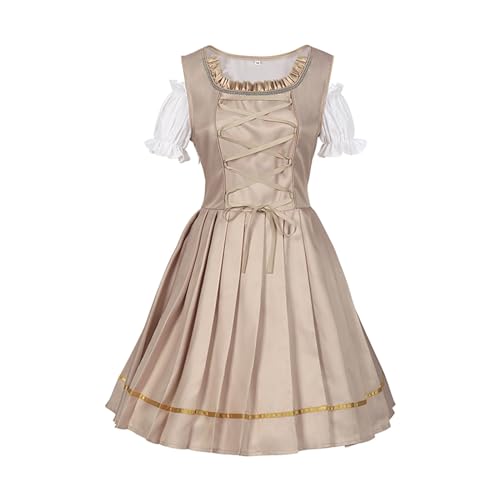 Ensemble complet avec nœuds et laçage robe longue Dirndl - 4