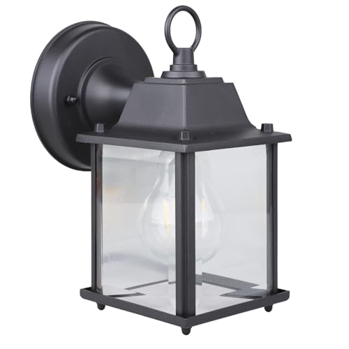 Classic Black Aluminum Wall Lamp – Wet Location...