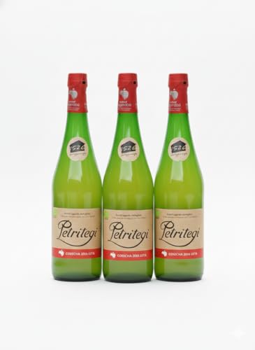 Petritegi Eko Euskal Sagardoa – Sidra Ecológica 100% Manzana Vasca | DO Euskal Sagardoa | Producción Sostenible y Ecológica | 6% Vol (Pack 3)