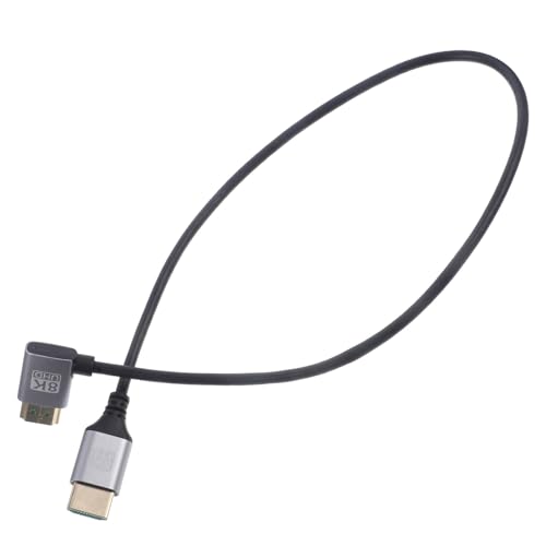 COSMEVIVI Right Angle Male to Male Video Cable Slim and Flexible Monitor Connector for Tvs and Computers and Design for Gaming and