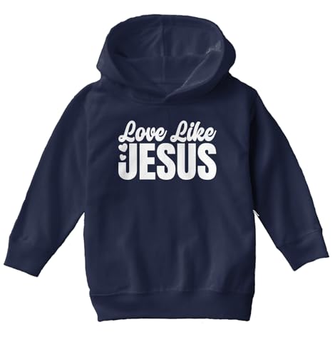 Tcombo Love Like Jesus - Christ Christian Toddler/Youth Fleece Hoodie2
