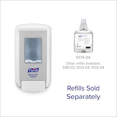 Image of PURELL CS4 Push-Style Soap Dispenser, White, for 1250 mL PURELL CS4 HEALTHY SOAP Refills (Pack of 1) - 5130-01