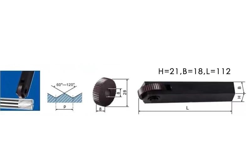 Uchwyty narzędzi do radełkowania Kółka tokarek Proste i siatkowe Miedź 0,5,8 1,2,6, Podziałka(0.6,Straight 10pcs)