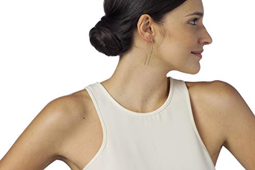 Brinco Anzol Fio Bolinhas Degradê em Ouro 18kts