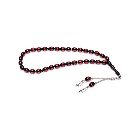 Gök-Türk Prayer Beads, Tesbih 33 Beads Tasbih 'Cukur', Dark Red Cover