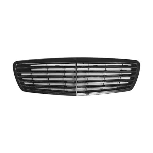 Eクラス W211 E280 E320 E350 E400 E500 2002-2009 ABS製 フロントバンパー レーシンググリル 光沢ブラック 車のダブルキドニーグリル(2002-2006)