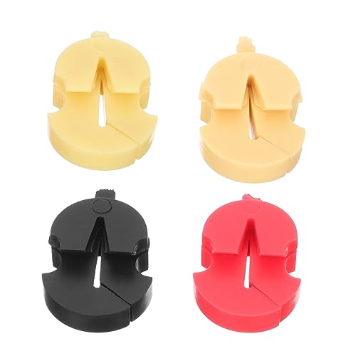 COSMEVIVI 4個小提琴静音器 柔軟なラバー製 弱音対応 小提琴練習用アクセサ