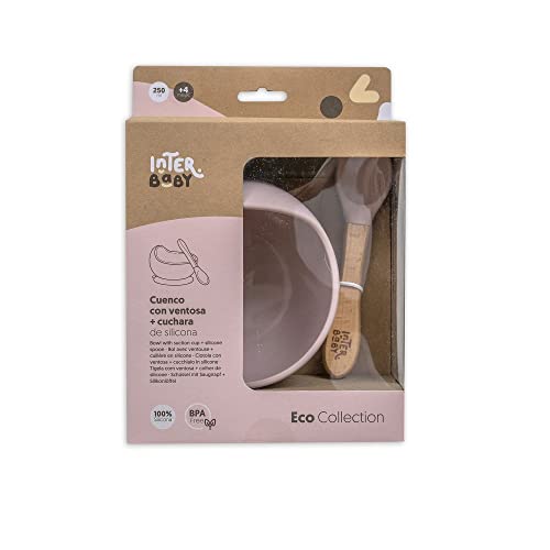 Miniatura 2 de Interbaby - Bol Bebe Ventosa Silicona Bol Bebe Antivuelco Y Cuchara Bebe Aprendizaje Cuenco Ventosa Bebe Antideslizante, Cómodo Silicona Suave, Antibacterias, Sin Bpa Rosa Maquillaje