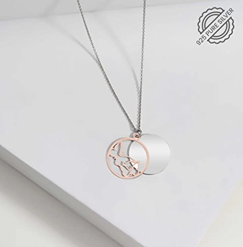 Image of Miss Highness 925 Silver Butterfly Pendant Necklace for Women & Girls | Daily Wear | Silver Jewellery With Authenticity Certificate | Gift for Girlfriend Wife | With Chain Pendant
