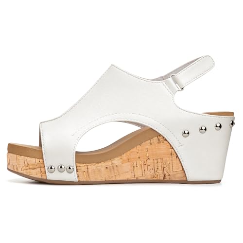 Image of PARTY Women's Wedge Sandals With Buckle Ankle Strap for Dressy Summer