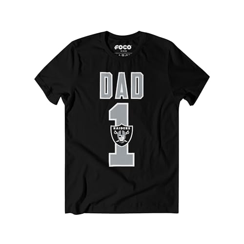 Image of FOCO NFL Mens NFL Team Logo Tee Shirt #1 Dad T-Shirt