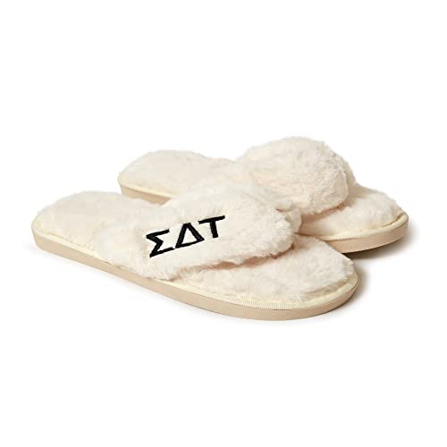Sorority Shop Sigma Delta Tau Fuzzy Slippers Women