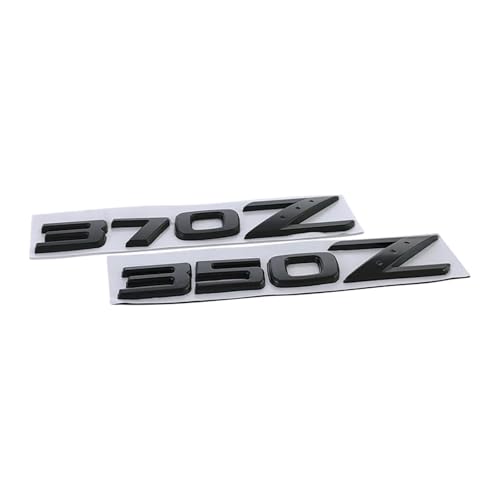 3d Metal 350Z 370Z Letters Badge Car Trunk Door Side Sticker Decal 350Z Emblem 370Z Sticker Accessories(Black 370z) - Image 4