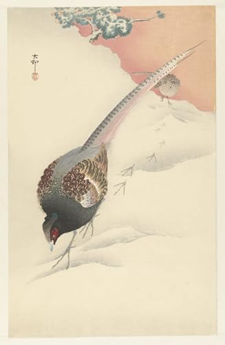 Lienzo de Ohara Koson de 60x90cm que realza la decoración del hogar con colores vivos