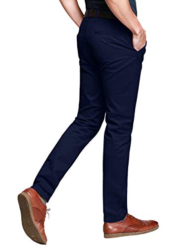 Image of Match Mens Regular-Fit Casual Flat Front Chino Pants