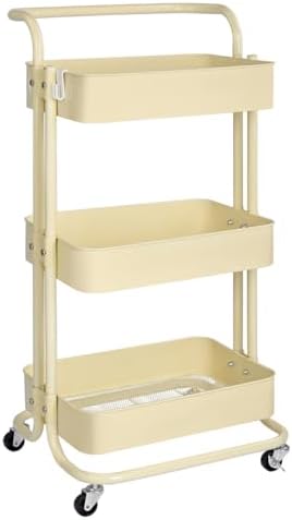 T-LoVendo Carro De Cocina Metalico con Ruedas. Carrito Auxiliar M...