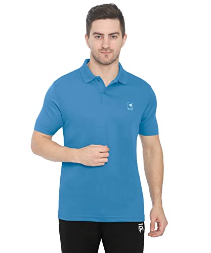 Image of GenX Men's Solid Regular Fit Polo Shirt