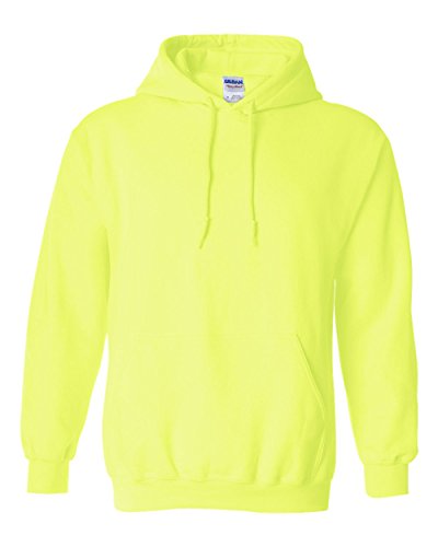 Image of Gildan Ultra Blend Pullover Hooded Sweatshirt, Safety Green, L