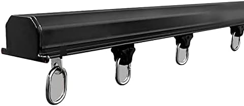 Invisible Recessed Curtain Track Set, Ceiling-Mounted Rail for Bay, Living Room & Bedroom, 6m/19.7ft, White - Sleek Design for Seamless Elegance