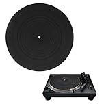 12 Inch Turntable Mat,Silicone Anti-Static Slipmat for Vinyl Lp Record Players,Anti-Slip,Anti-Vibration,Dust Reduction,Slipmats Turntable Platter Mat,Universal Fit for All LP Turntables (Black)
