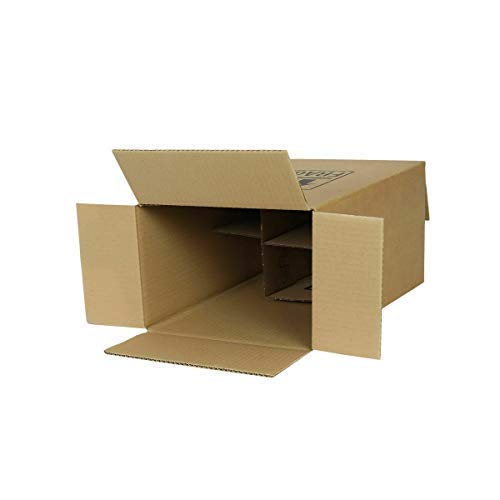 We Can Source It Ltd - 30 x 6 Bottle Wine Box With Dividers - Strong Sturdy Cardboard Carrier Box - Supplied In Flat Packs - Easy and Rapid Build