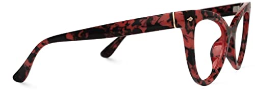 Liberated Eyewear Designer Women's Anti Fatigue Lens Eyeglasses Frame, Cateye #TOP2