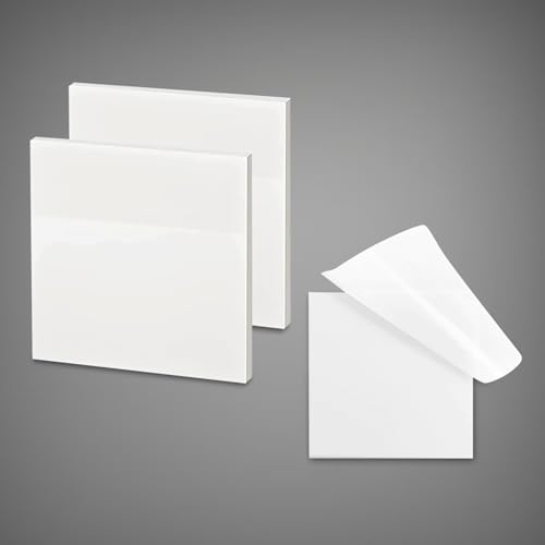 Image of Transparent Sticky Note Pad, 200 Sheets Self-Sticky Note Pads, 3x3 Inch Self Adhesive for Studying, Making Diagrams and Writing