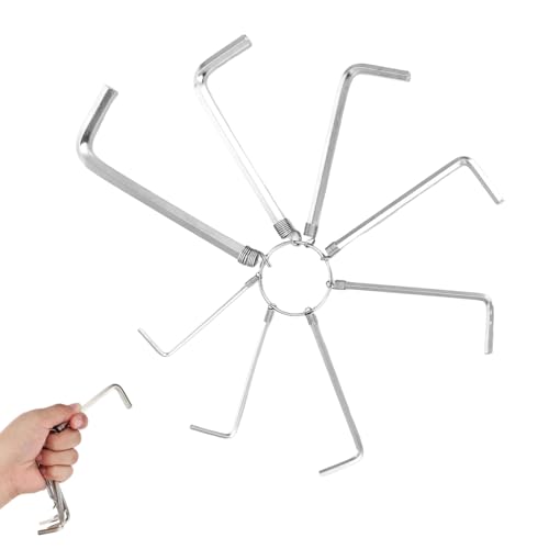 8 Piezas Llave Allen juego de llaves hexagonales métricas prácticas Juego de Llave Allens Profesional Para Quitar E Instalar Coches, Muebles, Electrodomésticos