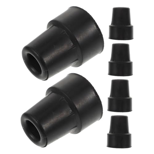 NOLITOY 6pcs -Skid Rubber Cane Tips for Walking Sticks Crutch Pads for Seniors -Resistant Cane Foot Covers for Enhanced Stability and Safety