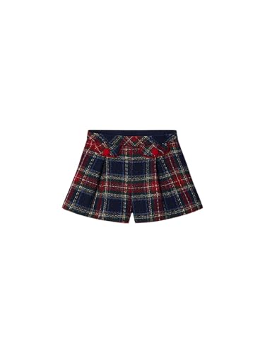Bermuda de cuadros Mayoral con acabados premium para niña talla 128cm