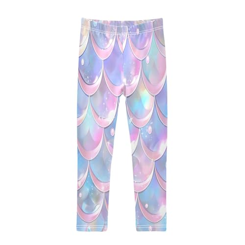 Bolaz Toddler Girls Leggings Printed Yoga Pants Leggings Seamless Patterns of Pale Pink for Kids