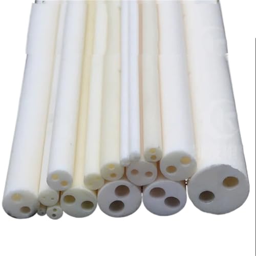 Alumina Ceramic Tube with 2 Hole Od 1-8mm Insulation Hollow Thermocouple Aluminum Oxide Ceramic Tube Al2o3(2x0.6x100 (1pcs))
