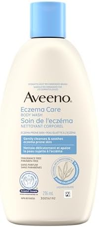 Aveeno Eczema Care Body Wash, Provitamin B5, Colloidal Oatmeal, Soft Skin, Sensitive Skin, Fragrance Free, 236 mL